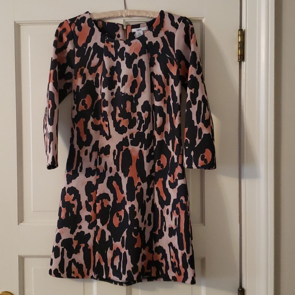 BarIII leopard/cheetah print mini dress - S